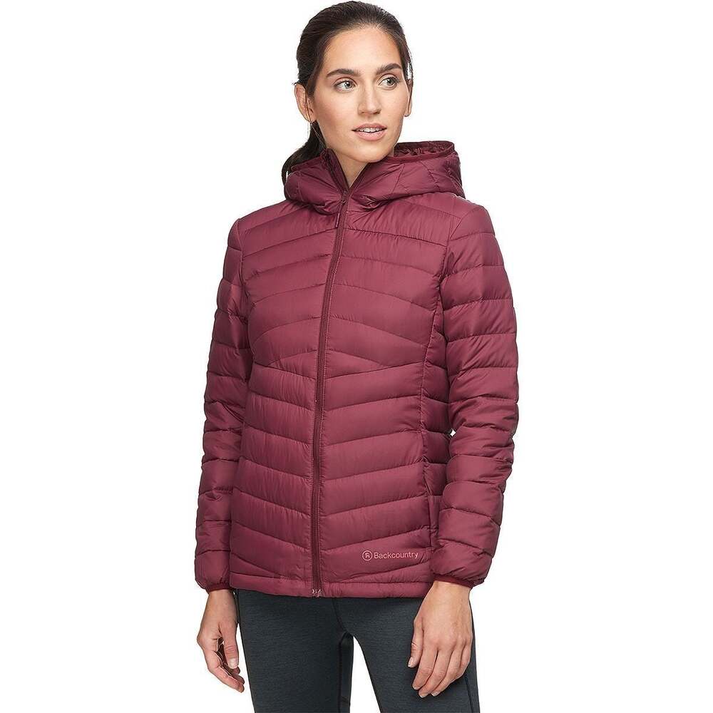 Backcountry Women's Small Silver Fork 750 Hooded Down Insulated Full Zip Jacket